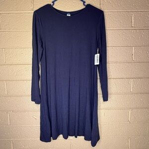 Old Navy Classic Navy Long Sleeve Dress
